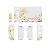 Gold Great Waves Custom Joy Cons for Nintendo Switch