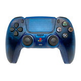 PS2 Transparent Royal Blue Custom Playstation 5 (PS5) Dualsense Controller