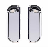Chrome Silver Custom Joy Cons for Nintendo Switch