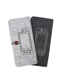 Grey Switch Lite Soft Felt Protective Case and Screen Protector