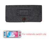 Grey Switch Lite Soft Felt Protective Case and Screen Protector