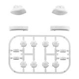 White Custom Button Kit for Nintendo Switch Joycons