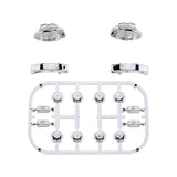 Chrome Silver Custom Button Kit for Nintendo Switch Joycons