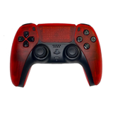 Transparent Red Custom Playstation 5 (PS5) Dualsense Controller