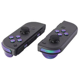 Chameleon Green Purple Custom Button Kit for Nintendo Switch Joycons