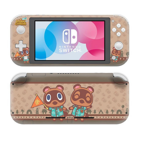 Nintendo Switch Lite Animal Crossing inspired SKIN - Brown