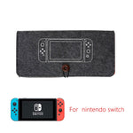 Nintendo Switch Grey Felt Protective Carrying Case with Screen Protector