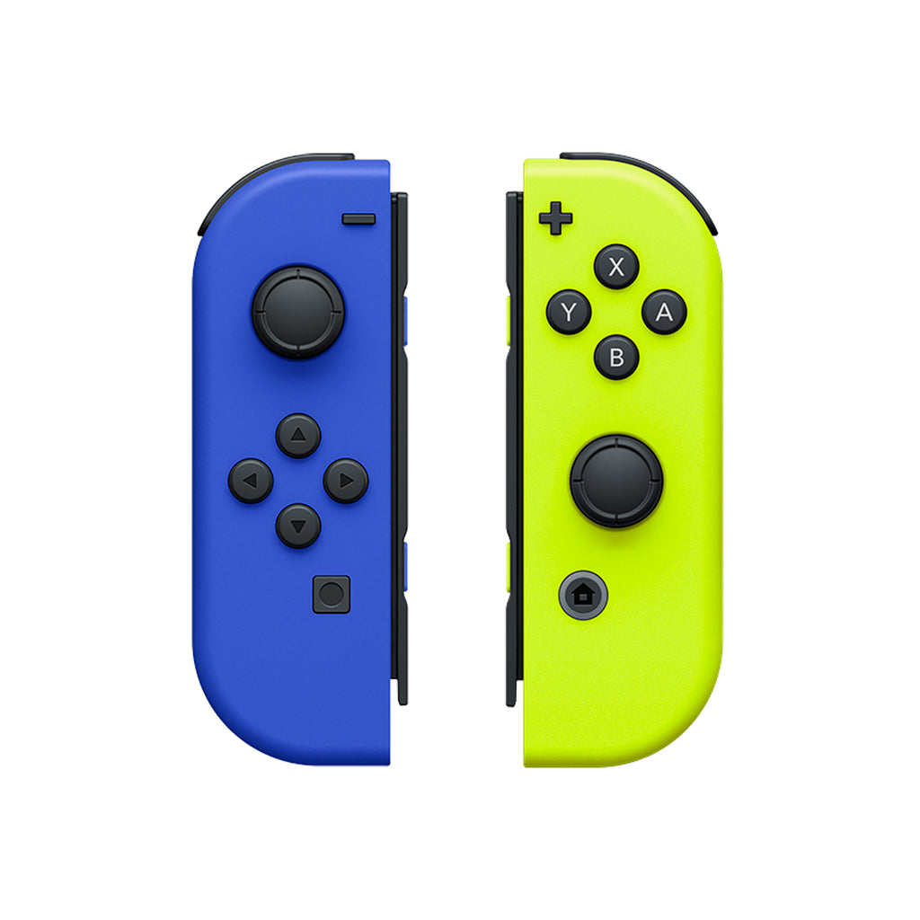 Official (OEM) Blue / Neon Yellow Joy Con Housing Shells for