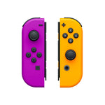Official (OEM) Neon Purple / Neon Orange Joy Con Housing Shells for Nintendo Switch