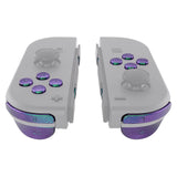 Chameleon Green Purple Custom Button Kit for Nintendo Switch Joycons