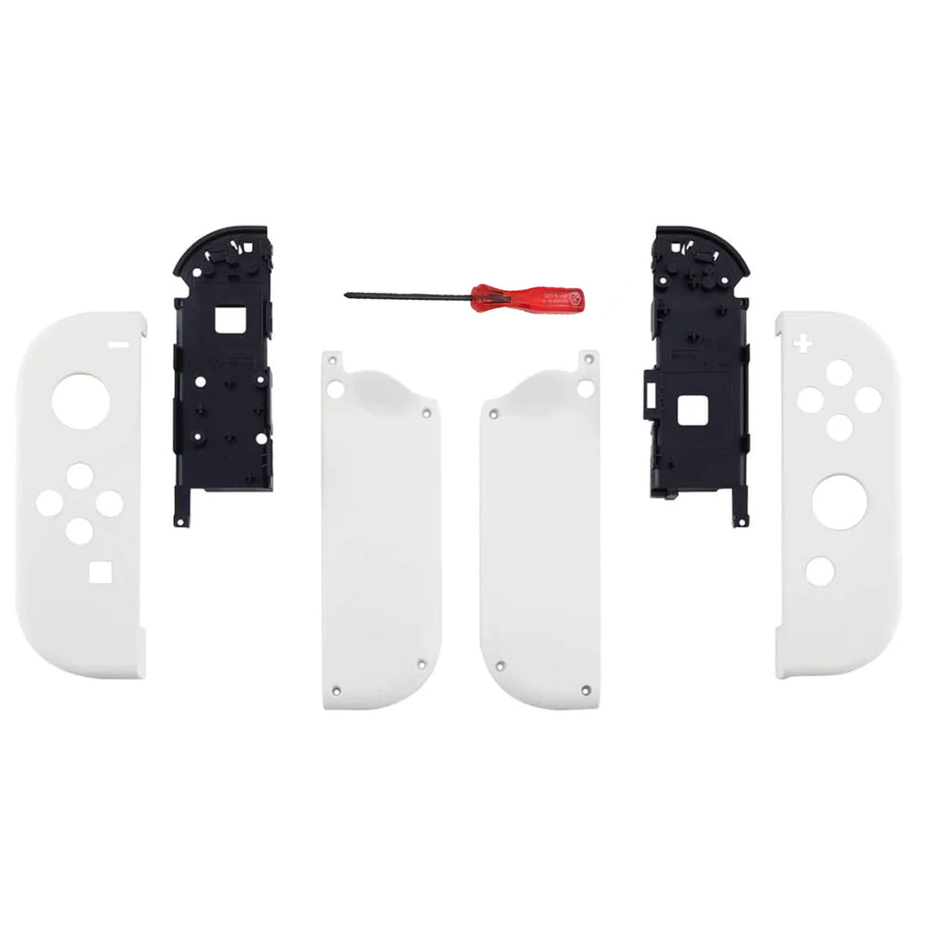 White Custom Replacement Housing Shell Joy cons for Nintendo