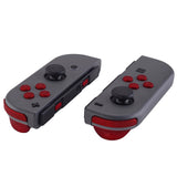 Red Custom Button Kit for Nintendo Switch Joycons