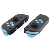 Light Blue Custom Button Kit for Nintendo Switch Joycons